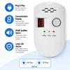 Digital Display Gas Detection System Temperature Humidity Sensors Plugs & Play Gas Alarm  Kitchen
