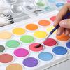 12/16/18/28/36 Colors Portable Solid Watercolor Paint Set Water Color Brush Pen for Child Painting Art Supplies