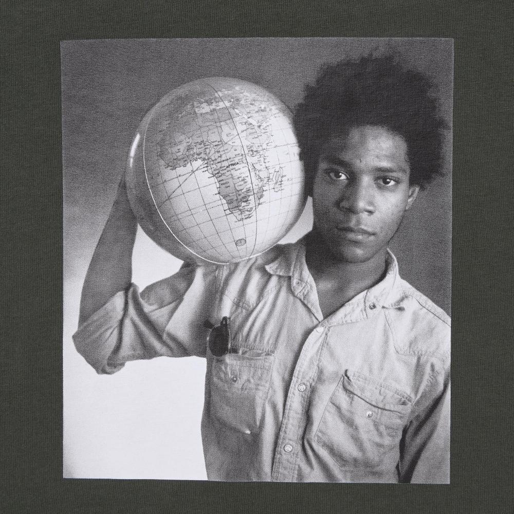 Uniqlo Футболка с принтом «Япония, мир для всех», короткий рукав, стандартный крой, Жан Мишель Баския