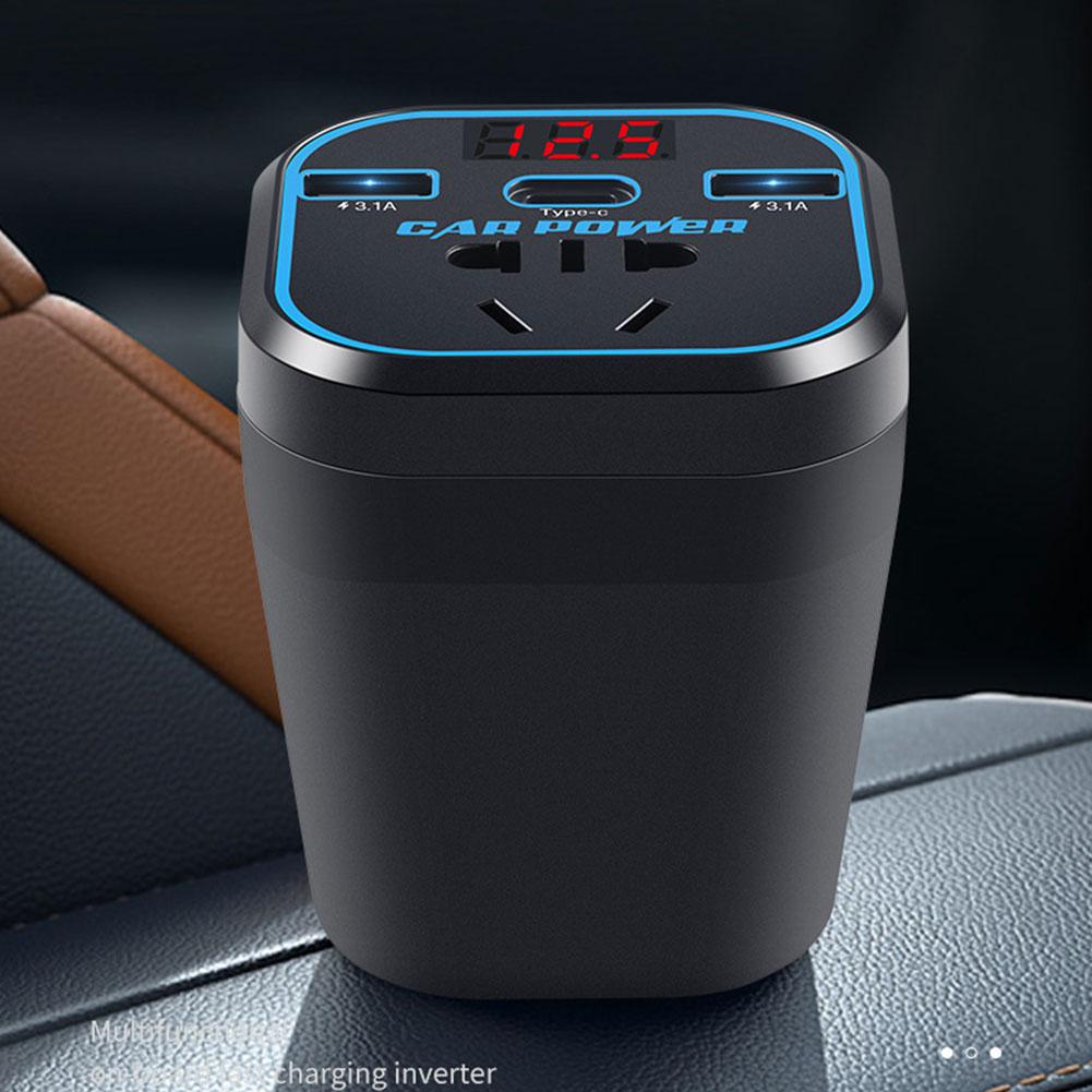 Vehicle Mounted Inverter 12V24V Universal To 220V Automotive Socket Part Auto Charger Automotive Power Multifunctional Convert