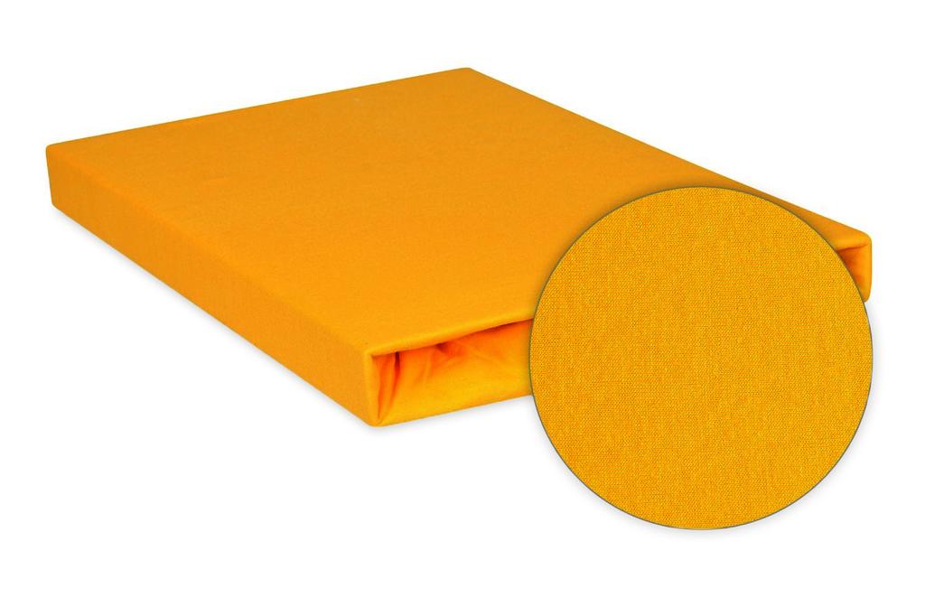 Premium jersey fitted sheet 110x190, 120x200x20, yellow_05, matex