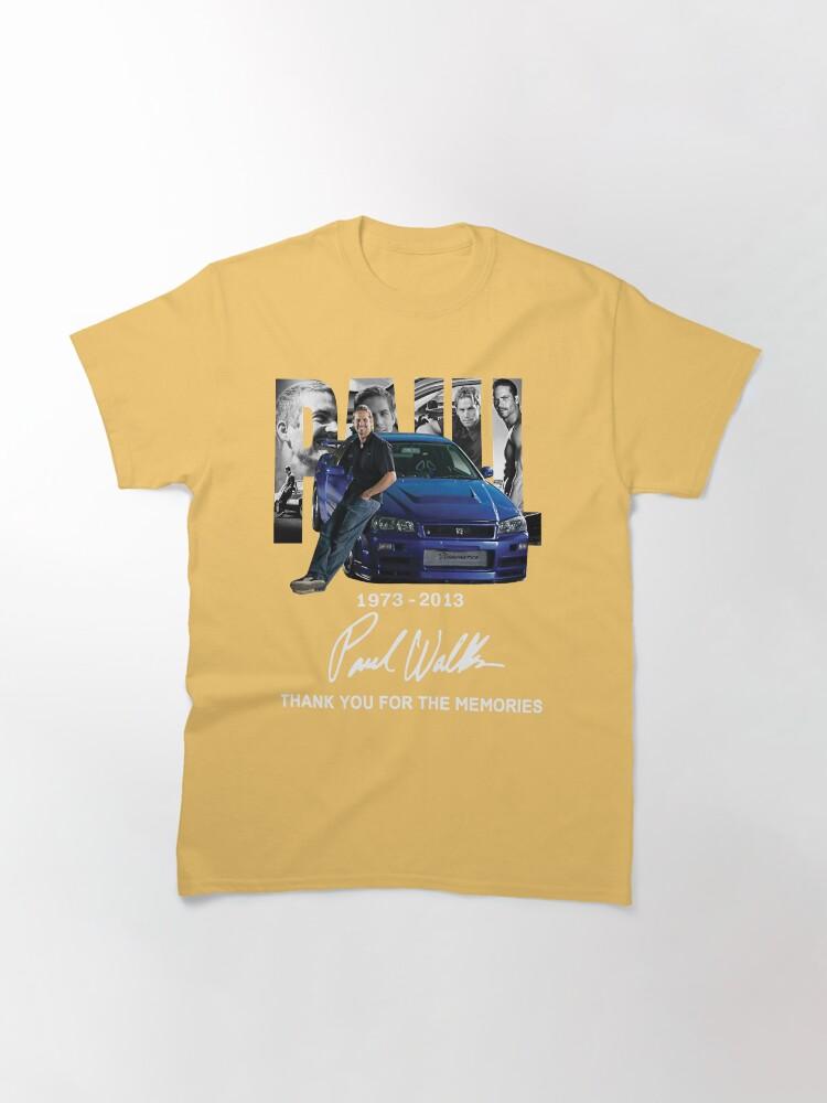 Fast & Furious Páúl Wálkér Thank You For The Memories Classic T-Shirt