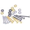 4PCS Guitar Neck Ferrules Kit - Metal Alloy Bushings w/Mounting Screws for Fender/Squier/Gibson, Hardware w/Anti-Corrosion