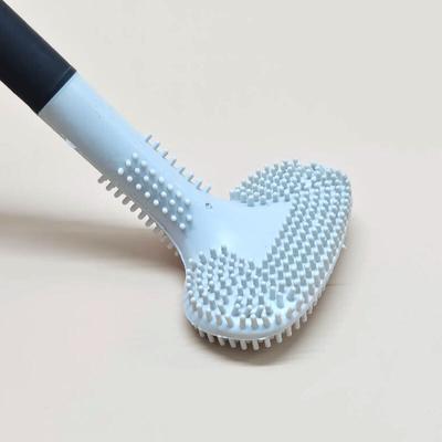 Силиконовая туалетная щетка для унитаза, щетка для чистки щелей в ванной