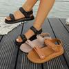 Сандалии Augustine повседневный стиль женские лето 2025 новые ежедневные спортивные ветрозащитные пляжные туфли на липучке женская обувь