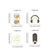 Metal CDs Personality Music Enthusiast Badge Cartoon Brooch Baking Paint Pin Backpack Decoration