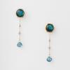 K10 Earrings [Agate] Topaz/Iolite Charm 1024311725816999
