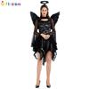 Women's Dark Angel Wings Cosplay Outfit Made With Soft Polyester For Halloween Fun
