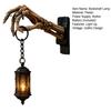 Dark Themed Interior Decor Skeleton Hand Lantern Shelf Light, Warm LED Library Nightlight, Gothic Portable Battery Operated Lamp Decorative