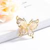 Accessories Crystal Wedding Gold/Silver Opal Stone Rhinestone Butterfly Brooch Pin Women Brooch Pin