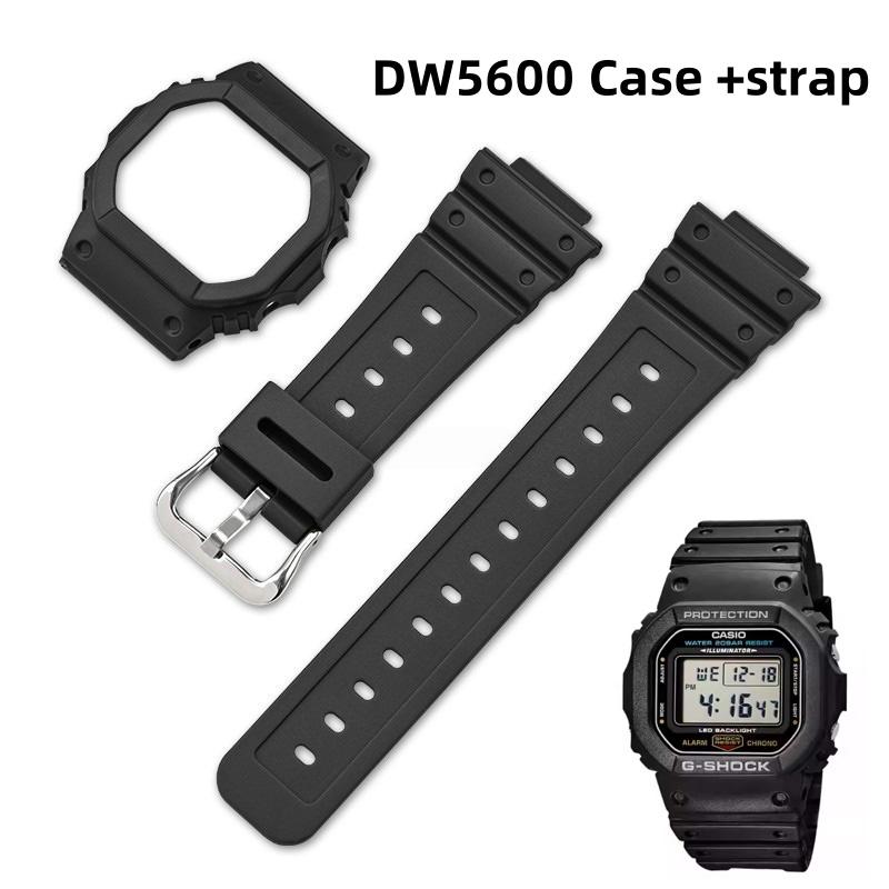 Для G-shock Casio Маленький квадратный DW5600 DW-5600 GW-B5600 DW5610 GW-M5610 Полимерный ремешок для часов + Корпус Матовый ремешок для часов Корпус-оболочка