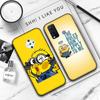 JM29 Черный мягкий чехол I love Minion для OPPO Reno 8 6 5 4 Pro Plus Find X3 A17 A3 A31 A38 A40 A53 A54 A55 A74 A76 A78 A77 A80 A94 A95 A96 Lite