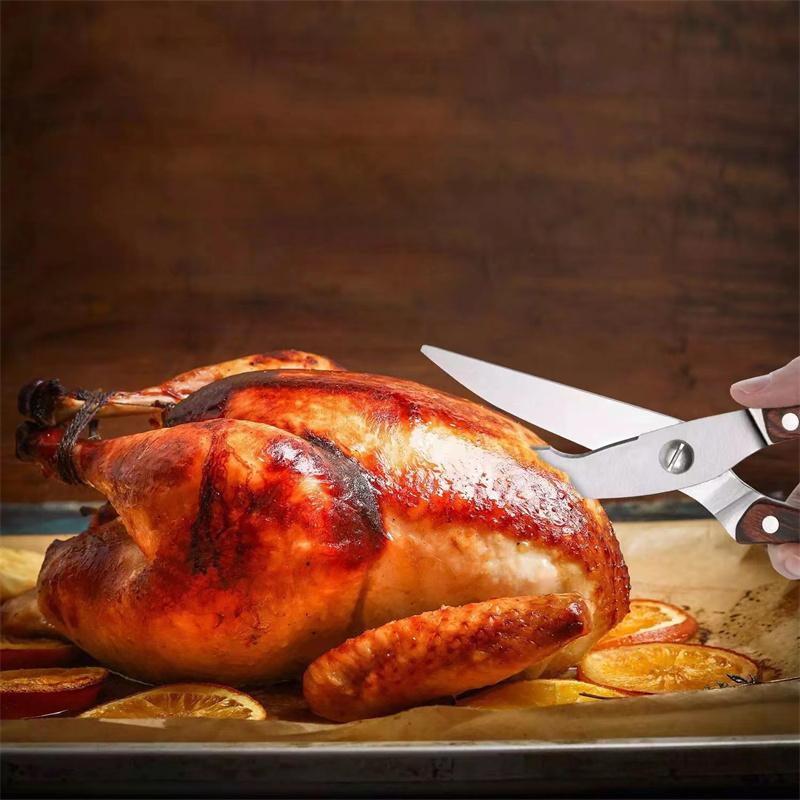 Chicken Bone Scissors Stainless Steel Kitchen Scissors Meat Vegetable Scissors Chicken Poultry Fish Kitchen Scissors Tools