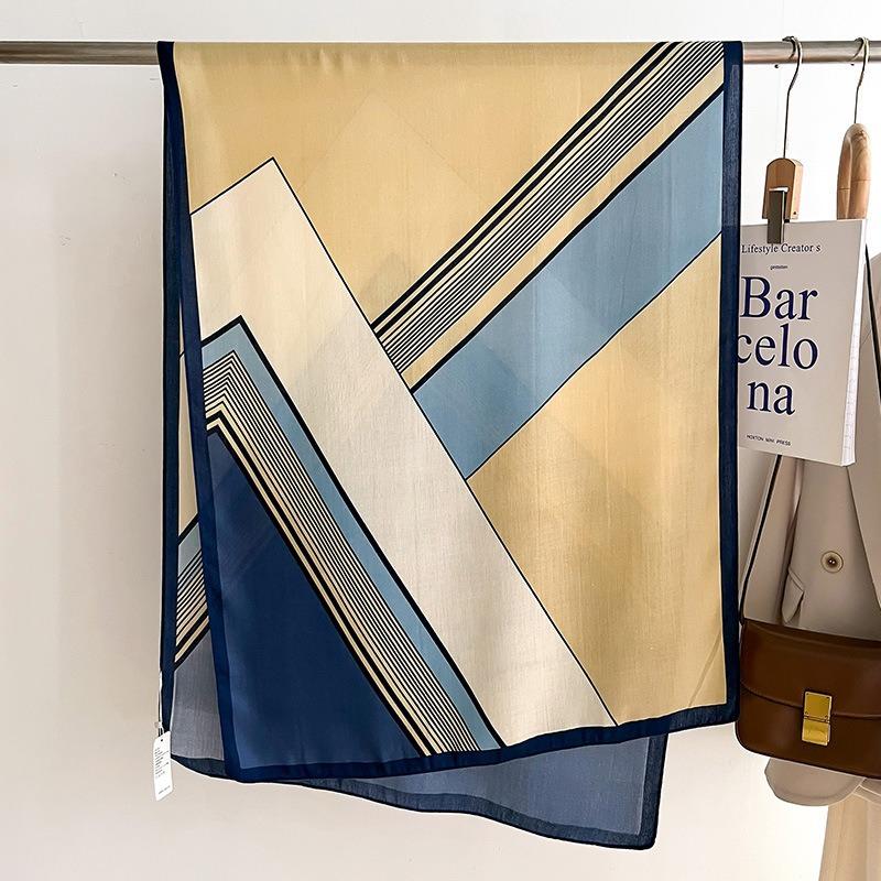 Модный женский шарф с цветами, тонкий, дышащий, мягкий, уютный, весенне-летний, ветрозащитный, солнцезащитный, дорожный шарф для женщин