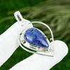 Gift For Women Jewelry Pendant 925 Sterling Silver Natural Lapis Lazuli Gemstone