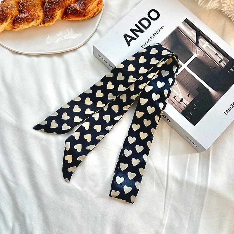 Long Silk Scarf, High-end Neck Scarf, New Multi-functional Silk Scarf, Bag Wrapping, Headscarf, Headband, Tied Hair Belt.