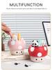 Mushroom Fun Resin Flower Pot - Creative Gardening Succulent Planter for Desk or Table