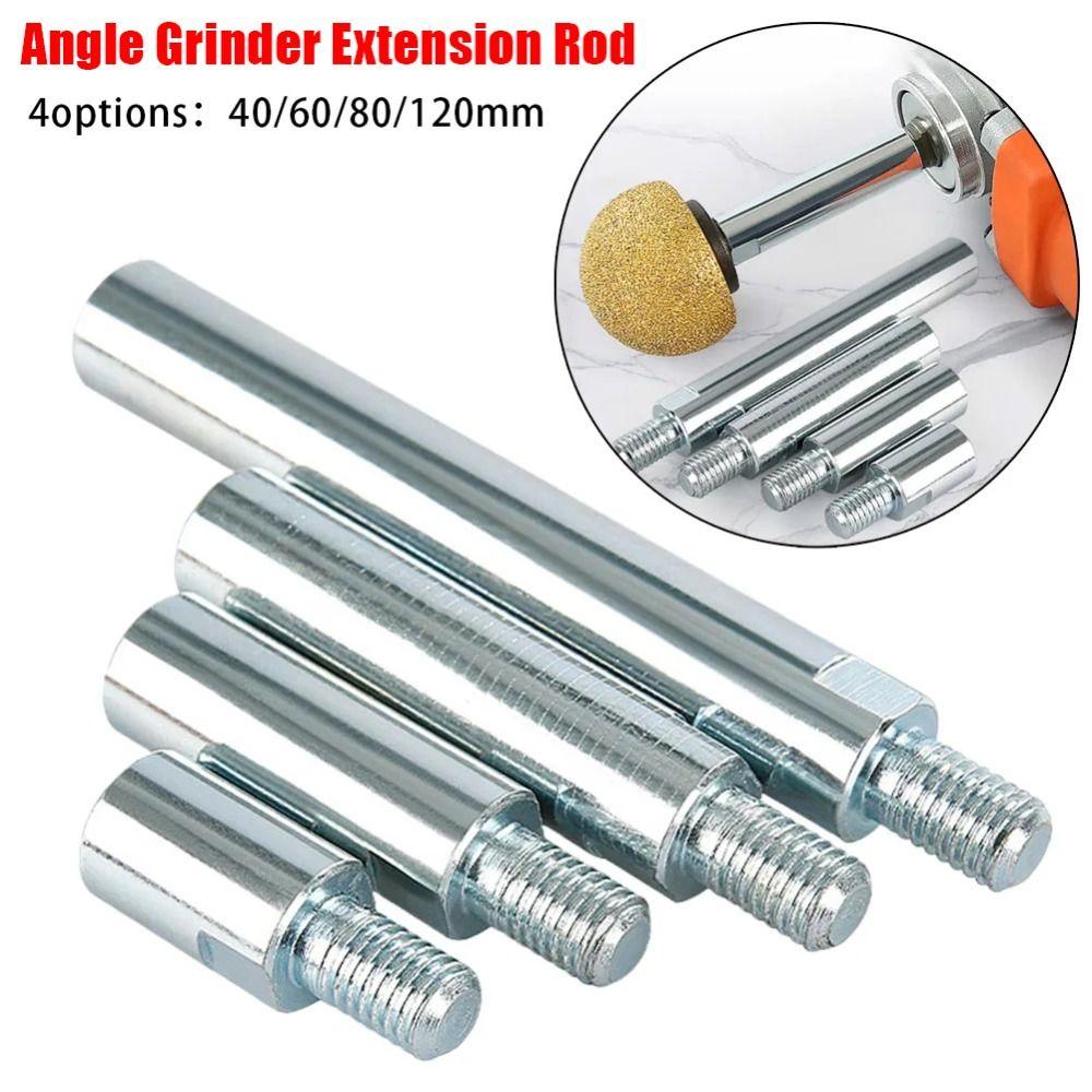 1Pcs Polishing Accessories Angle Grinder Adapter Rod Shaft 40/60/80/140mm Extension Rod For Model 100 125 Angle Grinders