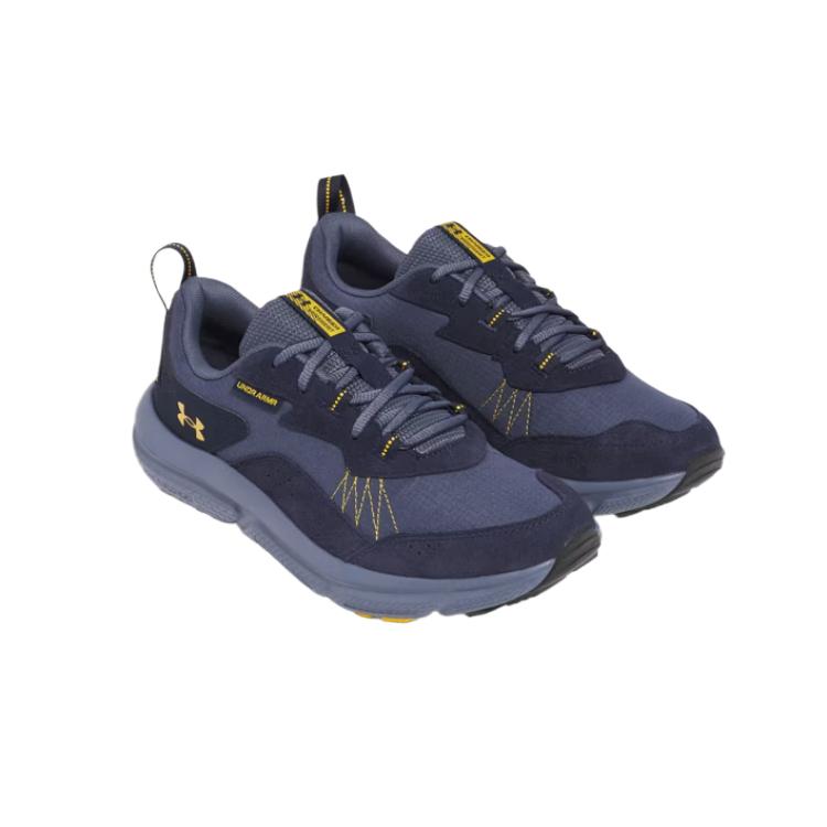Under Armour Заряженные Verssert 2 Полуночный флот Кампус Золотой Мужские Кроссовки Синий Дождевой серый 3027178-044