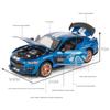 1/24 Ford Mustang Shelby GT500 Viper Сплав Спортивный Автомобиль Модель Литой Металл Игрушка Гоночный Автомобиль Модель Транспортного Средства Звук и Свет Детский Подарок