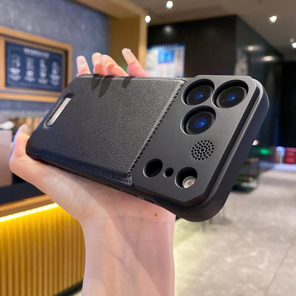 Безрамочный кожаный чехол с ароматерапией для iPhone 17 Air 16 E 15 14 Plus 13 12 Mini 11 Pro Max Для Magsafe Магнитная деловая крышка
