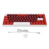 60 Percent Mechanical Keyboard 68 Keys RGB Backlit Type C Portable Wired Gaming Keyboard with Red