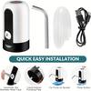 1pc Water Bottle Pump, Electric Water Bottle Pump, USB Rechargeable Automatic Drinking Water Pump For Universal 3-5 Gallon Bottles