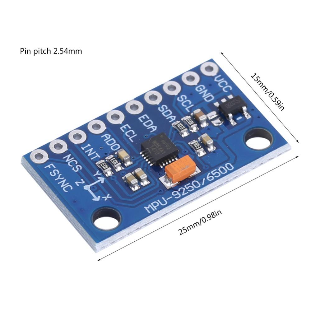 IIC/SPI MPU-9250 Sensor 16 Bit Gyroscope Accelerometer 9-Axis Sensor Compatible Devices