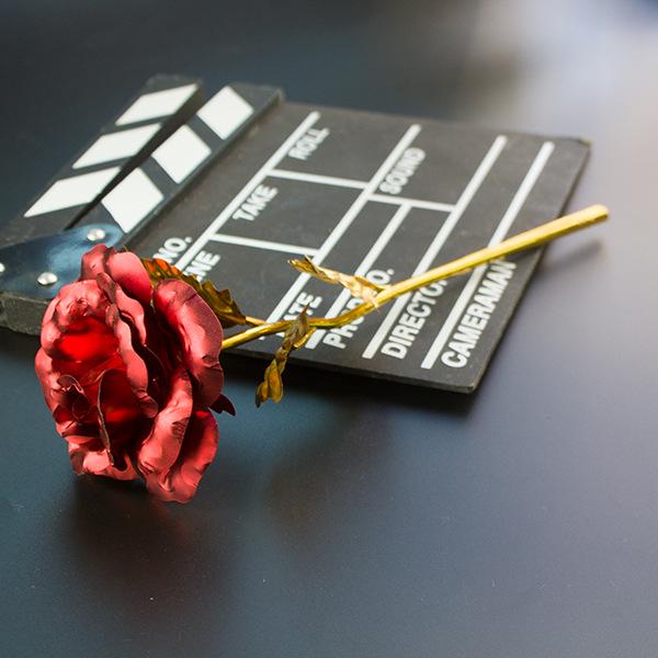 24K Gold Foil Rose Flower Valentine's Day Gift Box