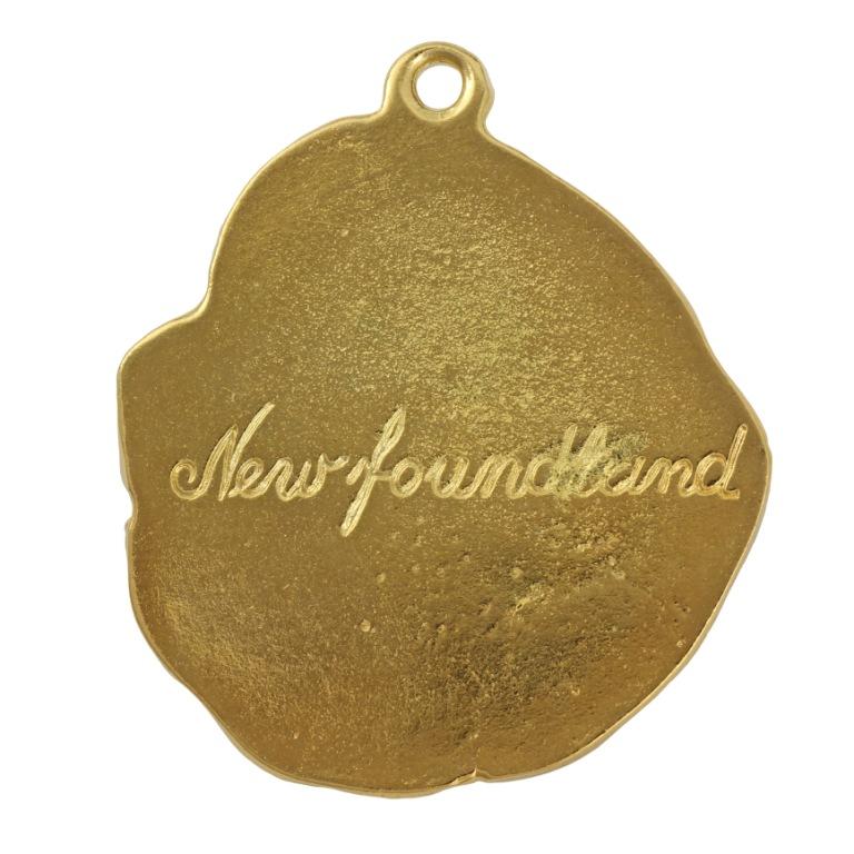 Newfoundland, Newfs, Newfies - necklace with a dog in a gift box, gold-plated pendant for a dog lover, striking jewelry by Art-Dog