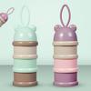 Milk Powder Packing Box Portable 3-Layer Snack Container Food-Grade Plastic Lightweight Travel Milk Powder Storage Tool
