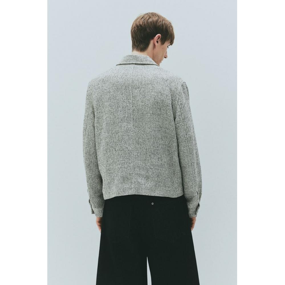 Куртка-рубашка HM Regular Fit Grey Melange