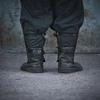 LARP Fantasy Leg Protection / LARP Armor Защита ног / Blackened Dwarf Style Greaves / Steel Armor of Dwarven - Handcrafted