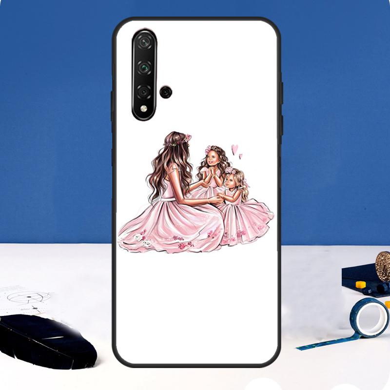 Чехол 'Мама и Дочь' для Huawei P30 Pro P20 P40 Lite Nova 9 10 SE 11 3i 7i 8i 11i Y91 Y60 Y70 Y61 Y90