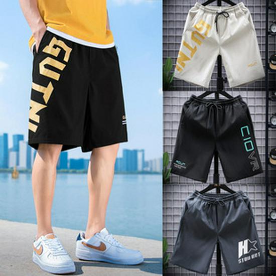 Men's Quick-Dry Beach Shorts: Summer Seaside Swim & Sports, Loose Five-Point Pants for Couples