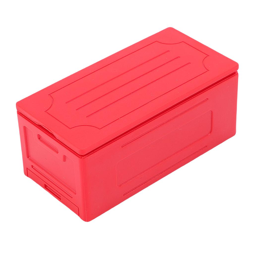 Model Car Decorative Box Simulated Toolbox Luggage Storage Case for RC Off Road and Engineering Vehicle Red