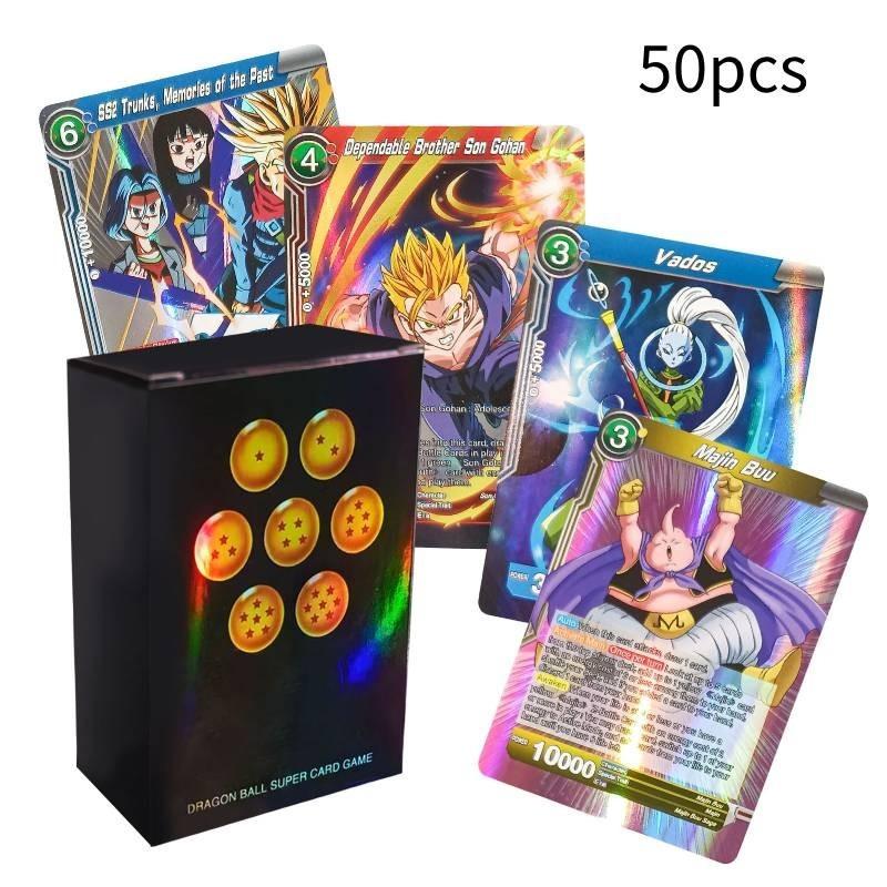 Набор из 50 английских аниме-карточек Набор Demon Slayer One Piece Игровые коллекционные карты Дуэльные карты