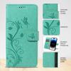 For Samsung Galaxy A36 5G PU Leather Cases Flower Pattern Wallet Stand Phone Cover with Strap