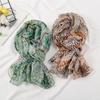 180*85cm Scarf for Women Lightweight Soft Floral Printed Scarves Spring Fashion Shawl Wrap with Fringe