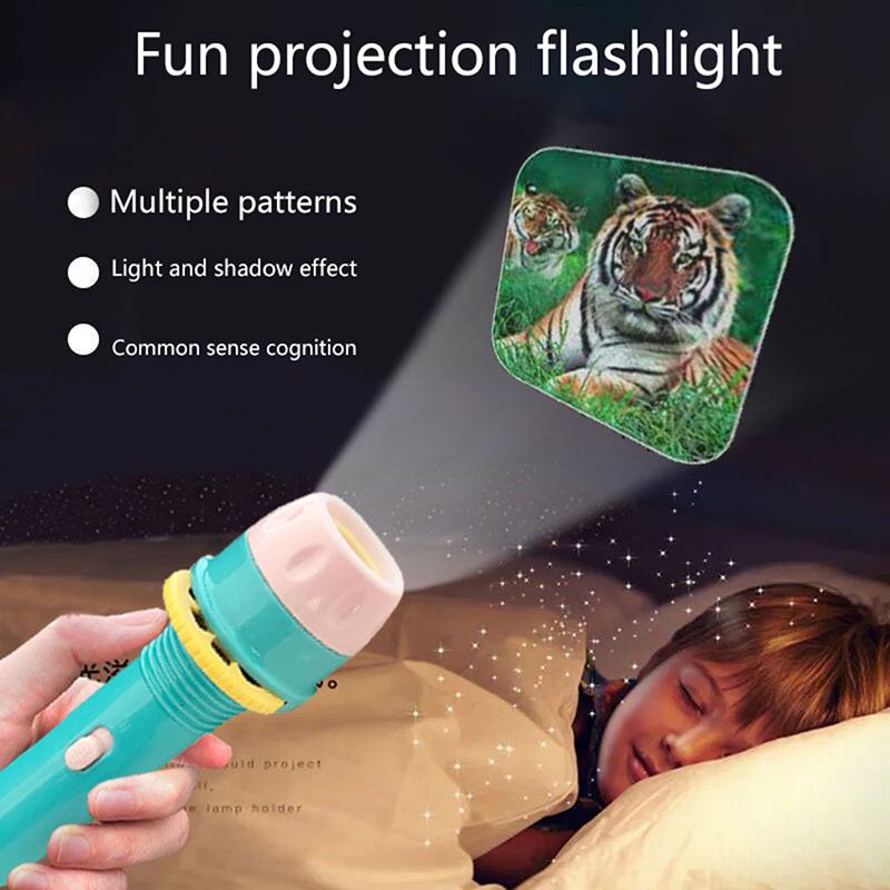 Детский проектор-фонарик с животными, фруктами, динозаврами, мультяшный, для сна, светящийся ночник
