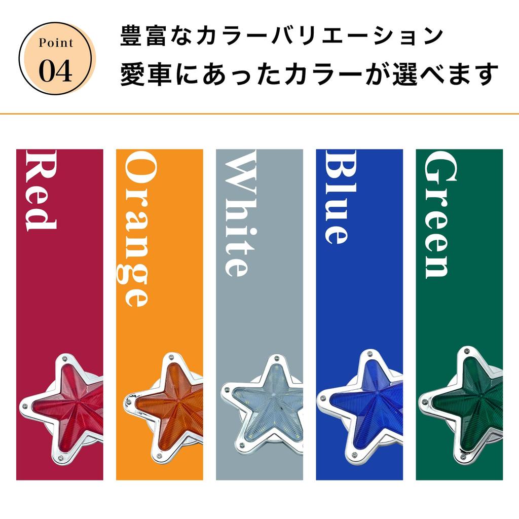 Crown Doris Универсальный светодиодный звездный боковой габаритный фонарь Световая линза Ретро Декор грузовика 24В Автомобиль Комплект из 2 штук Белый