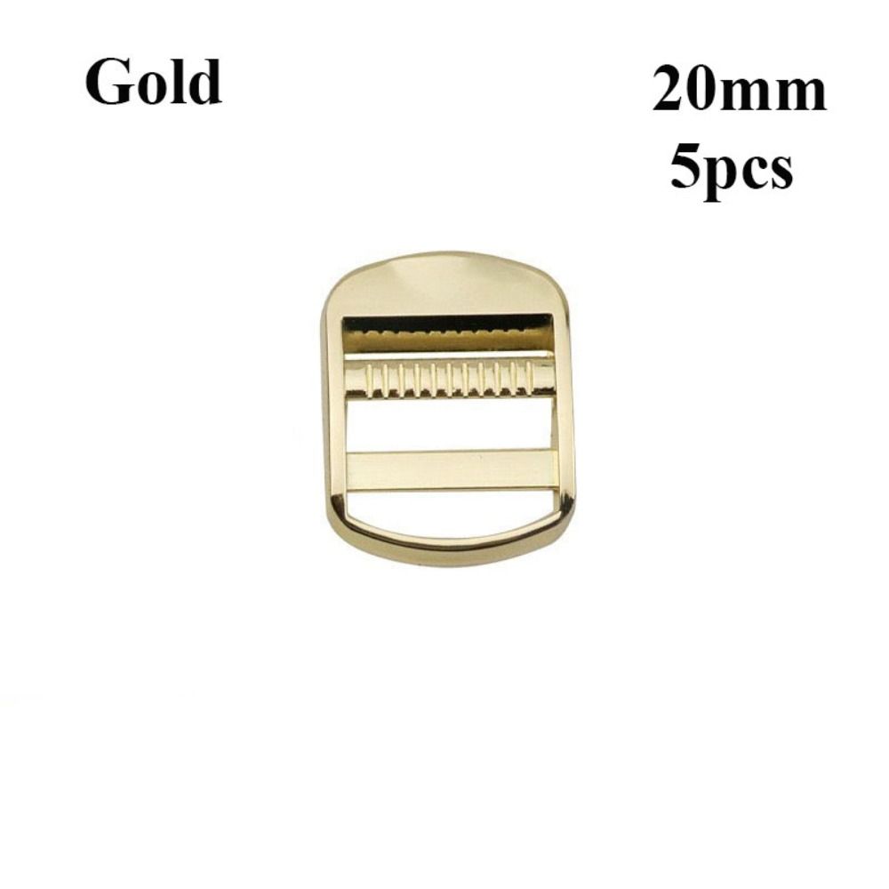 5pcs 3 Colors Slider Adjust Buckles Metal Bag Garment Metal Ladder Lock DIY Backpack Straps