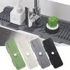 1 шт. Силиконовый коврик для раковины, Гибкий коврик-сушилка для посуды с дренажным отверстием, Кухонный противоскользящий защитный коврик для раковины, Термостойкий коврик для раковины