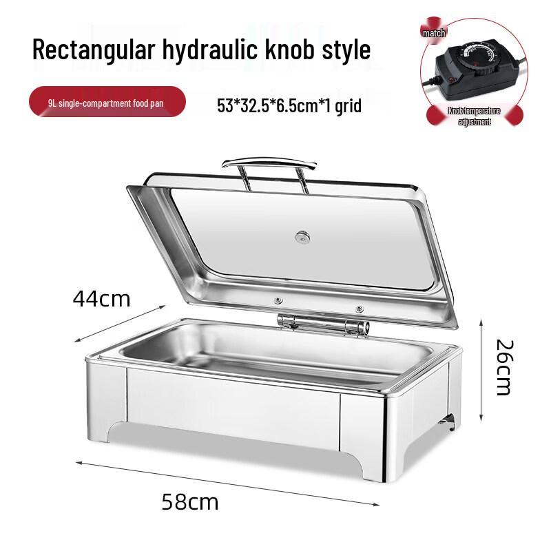 Commercial Buffet Food Warmer & Interchangeable Serving Pans