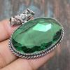 Хром-диопсид драгоценный камень твердый стерлингового серебра 925 пробы замечательный ювелирный кулон ручной работы