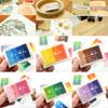 Multicolour Creative DIY Oil Rubber Stamps Set Ink Pad for Vivid Scrapbook Albums Card-making Craft Fingerprint Tree
