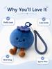 Plush Blueberry Bag Charm Soft Stuffed Fruit Stress Relief Aesthetic Purse Accessories for Women Girls College Present Bag Charm