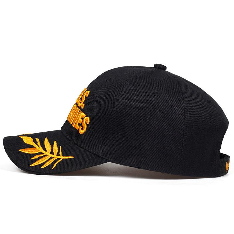 US Letter Snapack Embroidery Snapback Baseball Caps Spring and Autumn Outdoor Adjustable Casual Hats Sunscreen Hat