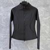Sports slim fit integrated velvet versatile windproof warm top spring velvet thickened double zipper yoga jacket women