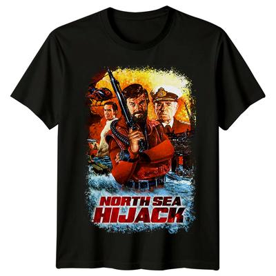 Захват в Северном море (1981) Футболка в стиле ретро 80-х, вдохновленная кинопостерами, унисекс.